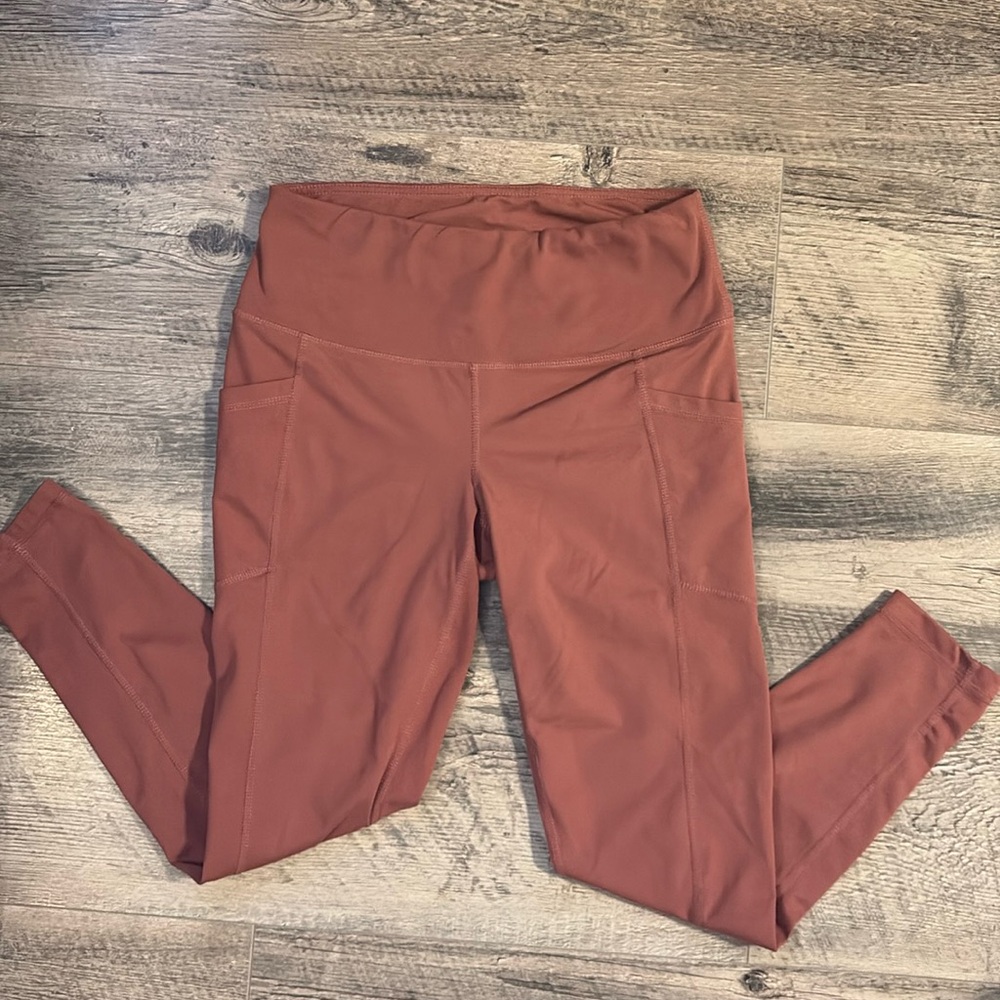 Ankle Length Rose Yoga Leggings